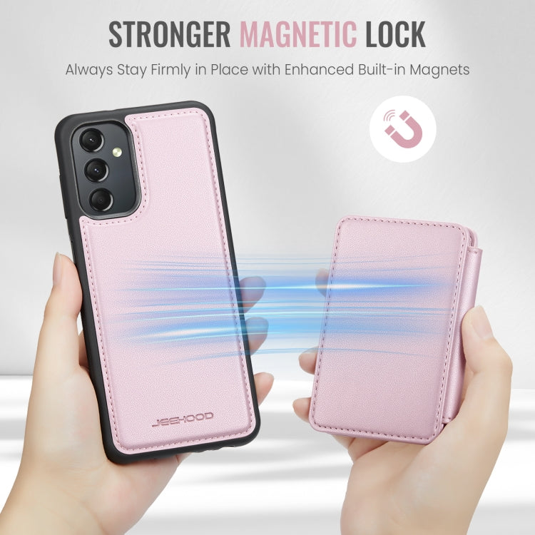 For Samsung Galaxy A24 4G JEEHOOD J05 Business Magnetic Style RFID Leather Phone Case