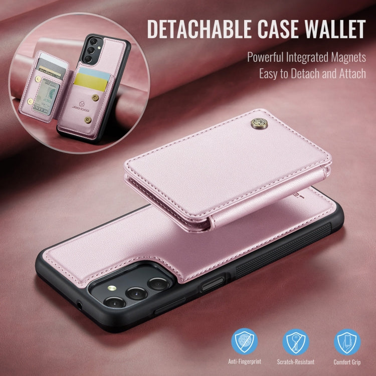 For Samsung Galaxy A24 4G JEEHOOD J05 Business Magnetic Style RFID Leather Phone Case