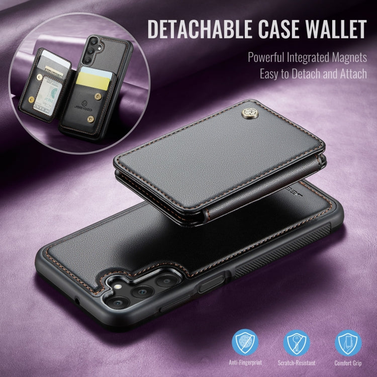 For Samsung Galaxy A25 JEEHOOD J05 Business Magnetic Style RFID Leather Phone Case