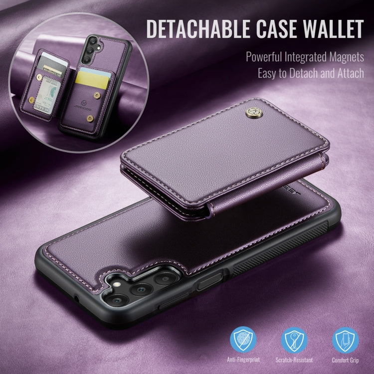 For Samsung Galaxy A25 JEEHOOD J05 Business Magnetic Style RFID Leather Phone Case