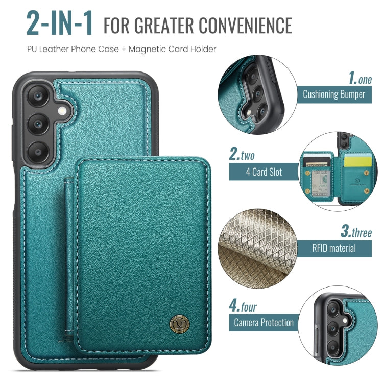 For Samsung Galaxy A25 JEEHOOD J05 Business Magnetic Style RFID Leather Phone Case