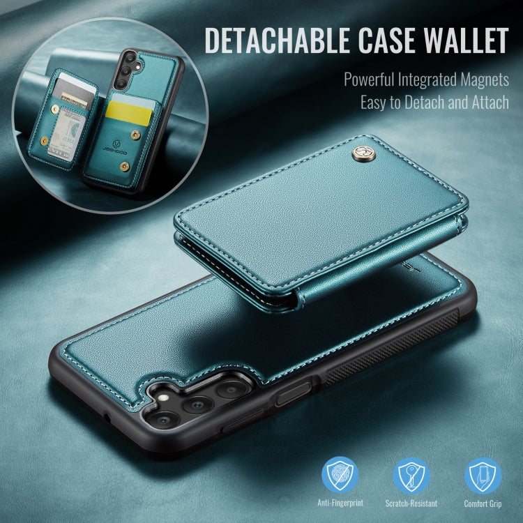 For Samsung Galaxy A25 JEEHOOD J05 Business Magnetic Style RFID Leather Phone Case