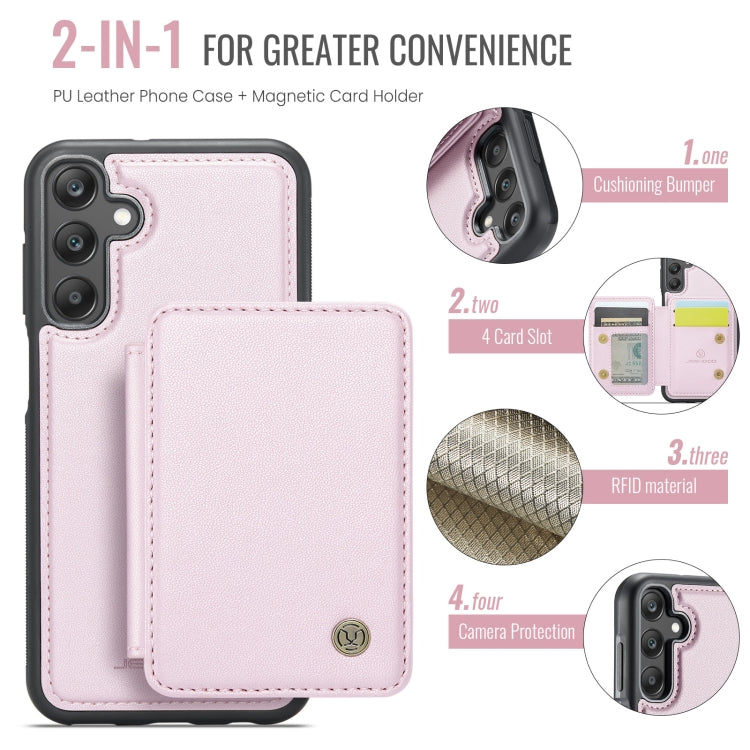 For Samsung Galaxy A25 JEEHOOD J05 Business Magnetic Style RFID Leather Phone Case
