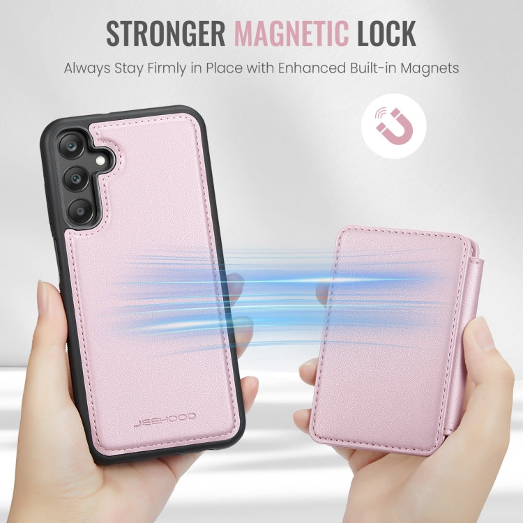 For Samsung Galaxy A25 JEEHOOD J05 Business Magnetic Style RFID Leather Phone Case