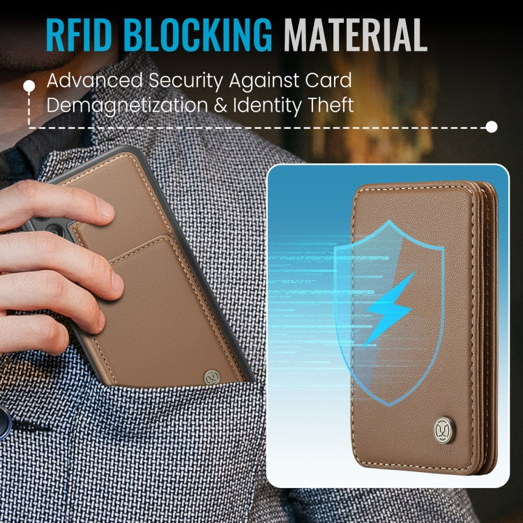 For Samsung Galaxy A25 JEEHOOD J05 Business Magnetic Style RFID Leather Phone Case