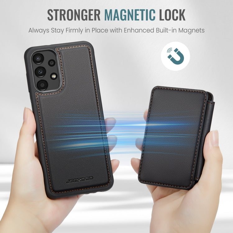 For Samsung Galaxy A33 5G JEEHOOD J05 Business Magnetic Style RFID Leather Phone Case