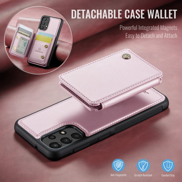 For Samsung Galaxy A33 5G JEEHOOD J05 Business Magnetic Style RFID Leather Phone Case