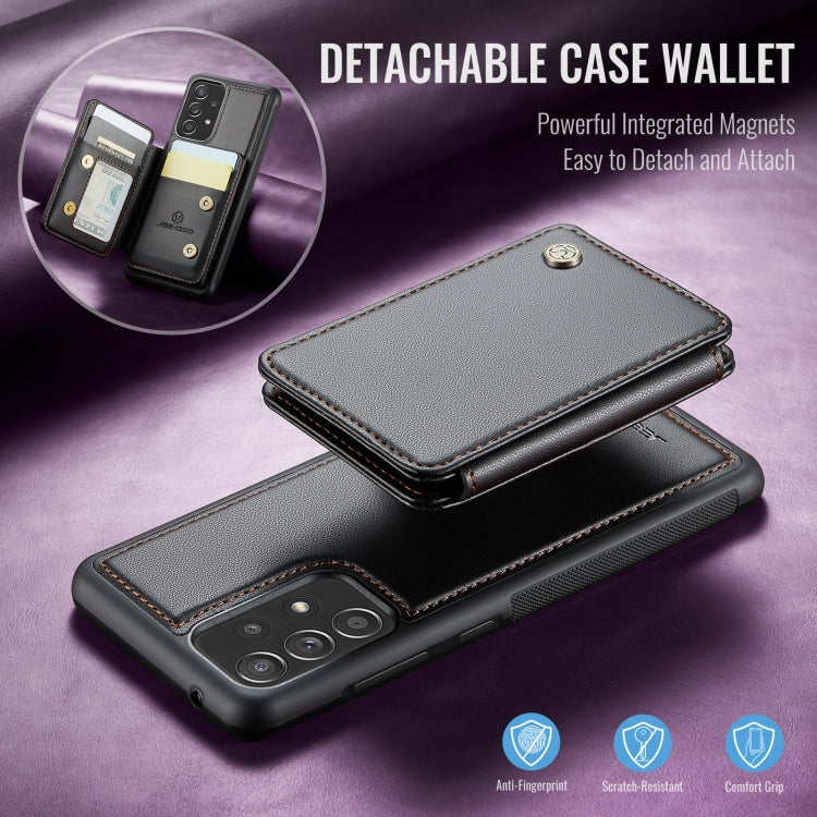 For Samsung Galaxy A53 5G JEEHOOD J05 Business Magnetic Style RFID Leather Phone Case