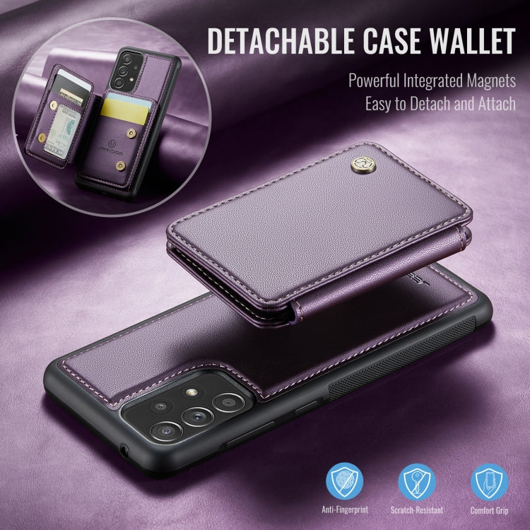 For Samsung Galaxy A53 5G JEEHOOD J05 Business Magnetic Style RFID Leather Phone Case