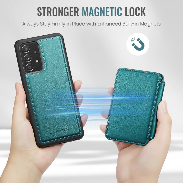 For Samsung Galaxy A53 5G JEEHOOD J05 Business Magnetic Style RFID Leather Phone Case