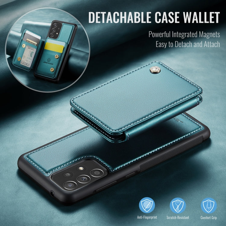 For Samsung Galaxy A53 5G JEEHOOD J05 Business Magnetic Style RFID Leather Phone Case