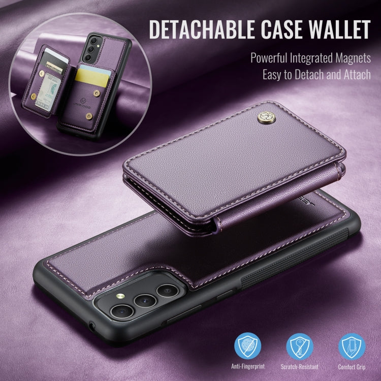 For Samsung Galaxy A34 5G JEEHOOD J05 Business Magnetic Style RFID Leather Phone Case