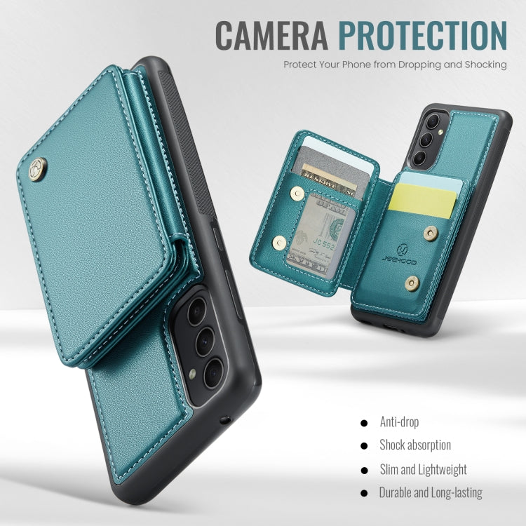 For Samsung Galaxy A34 5G JEEHOOD J05 Business Magnetic Style RFID Leather Phone Case