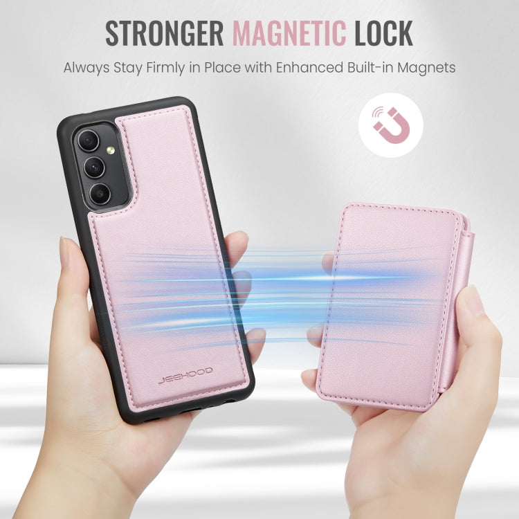 For Samsung Galaxy A34 5G JEEHOOD J05 Business Magnetic Style RFID Leather Phone Case