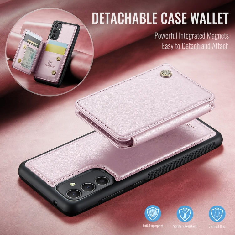 For Samsung Galaxy A34 5G JEEHOOD J05 Business Magnetic Style RFID Leather Phone Case