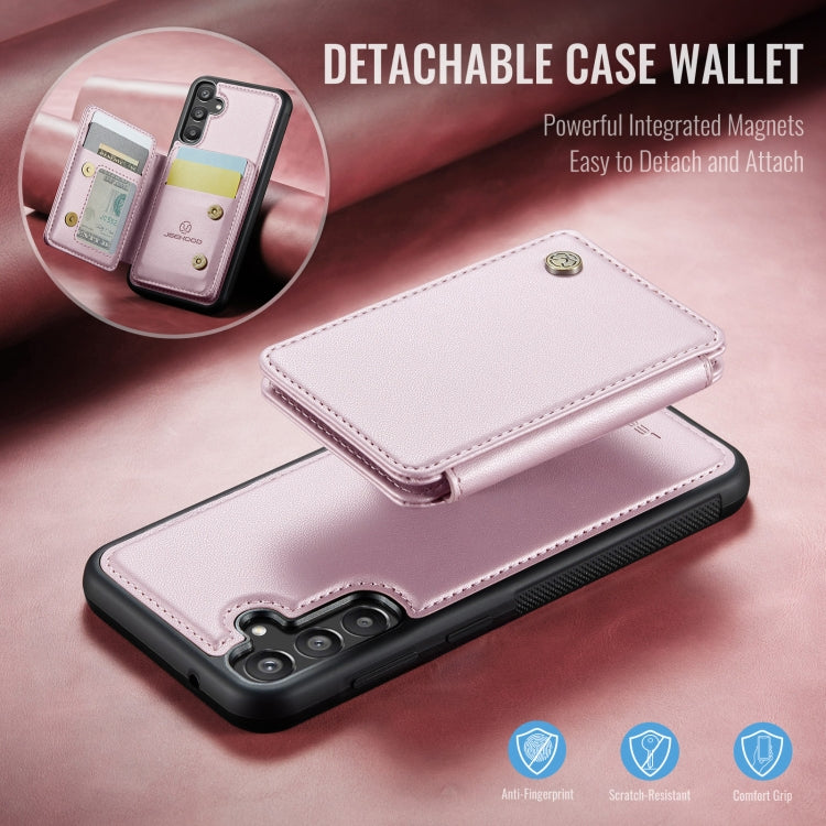 For Samsung Galaxy A35 5G JEEHOOD J05 Business Magnetic Style RFID Leather Phone Case