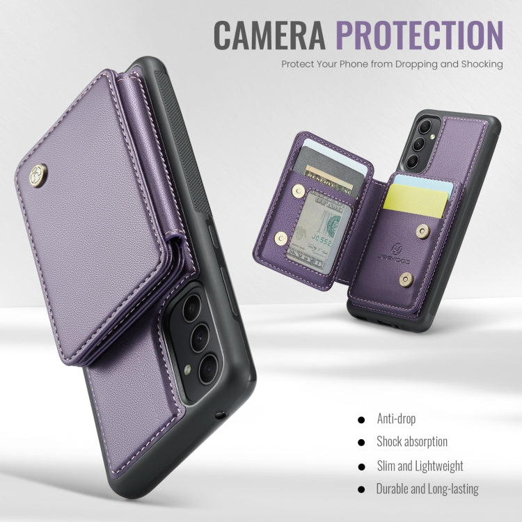 For Samsung Galaxy A54 5G JEEHOOD J05 Business Magnetic Style RFID Leather Phone Case