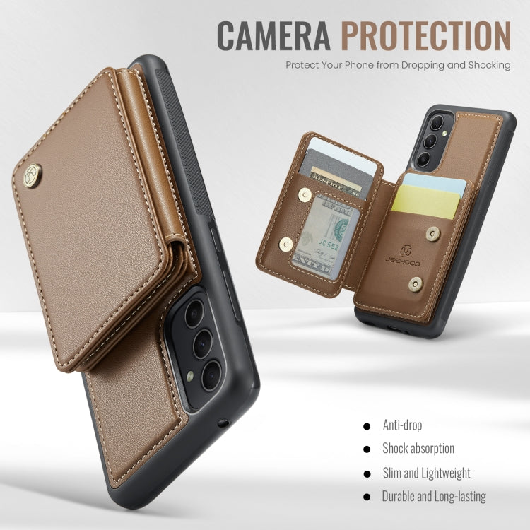 For Samsung Galaxy A54 5G JEEHOOD J05 Business Magnetic Style RFID Leather Phone Case