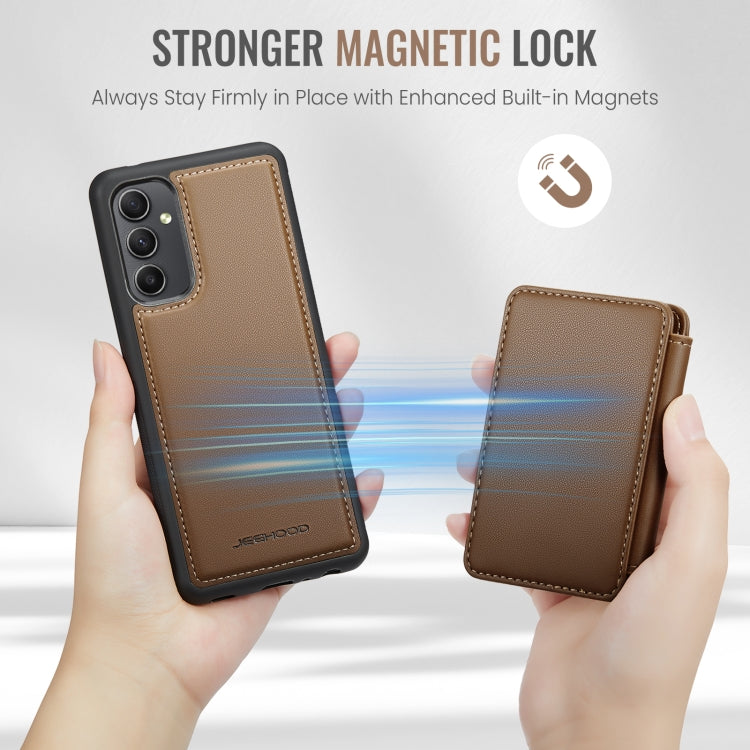 For Samsung Galaxy A54 5G JEEHOOD J05 Business Magnetic Style RFID Leather Phone Case