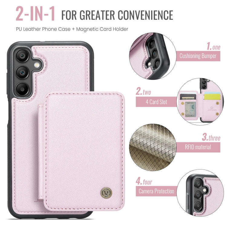 For Samsung Galaxy A55 5G JEEHOOD J05 Business Magnetic Style RFID Leather Phone Case
