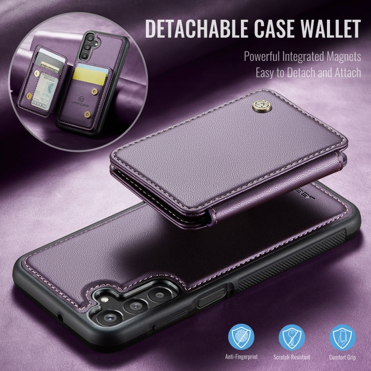 For Samsung Galaxy A16 5G JEEHOOD J05 Business Magnetic Style RFID Leather Phone Case