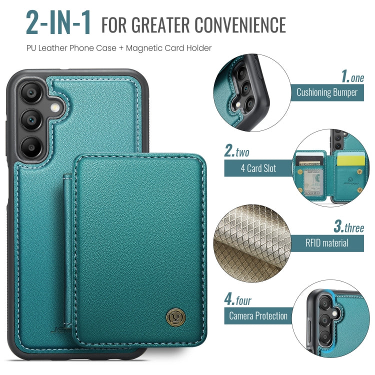 For Samsung Galaxy A16 5G JEEHOOD J05 Business Magnetic Style RFID Leather Phone Case