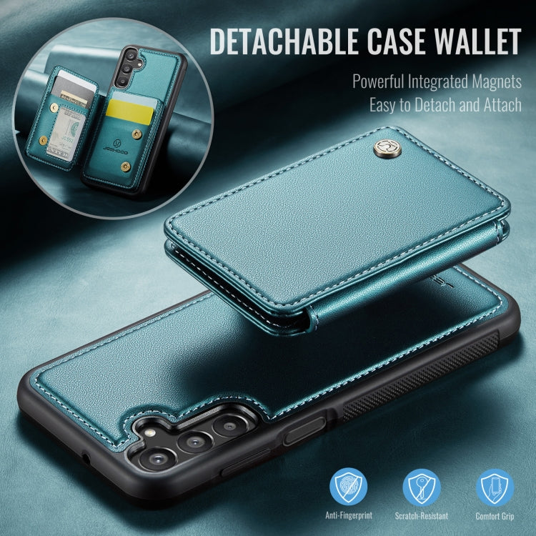 For Samsung Galaxy A16 5G JEEHOOD J05 Business Magnetic Style RFID Leather Phone Case