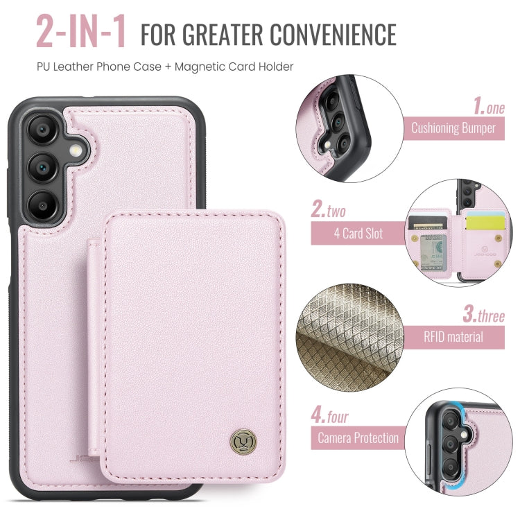 For Samsung Galaxy A16 5G JEEHOOD J05 Business Magnetic Style RFID Leather Phone Case