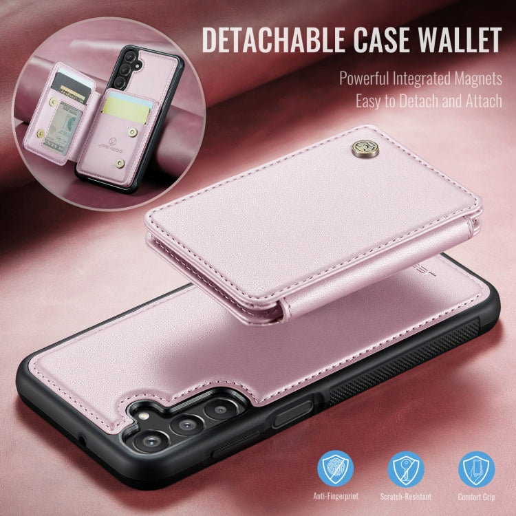 For Samsung Galaxy A16 5G JEEHOOD J05 Business Magnetic Style RFID Leather Phone Case