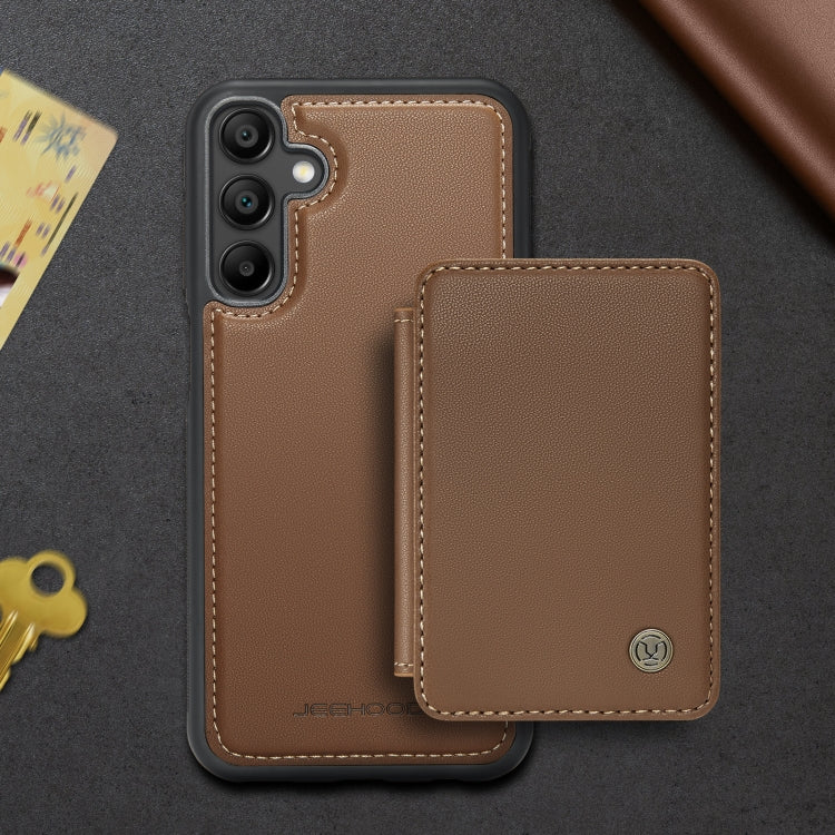 For Samsung Galaxy A16 5G JEEHOOD J05 Business Magnetic Style RFID Leather Phone Case