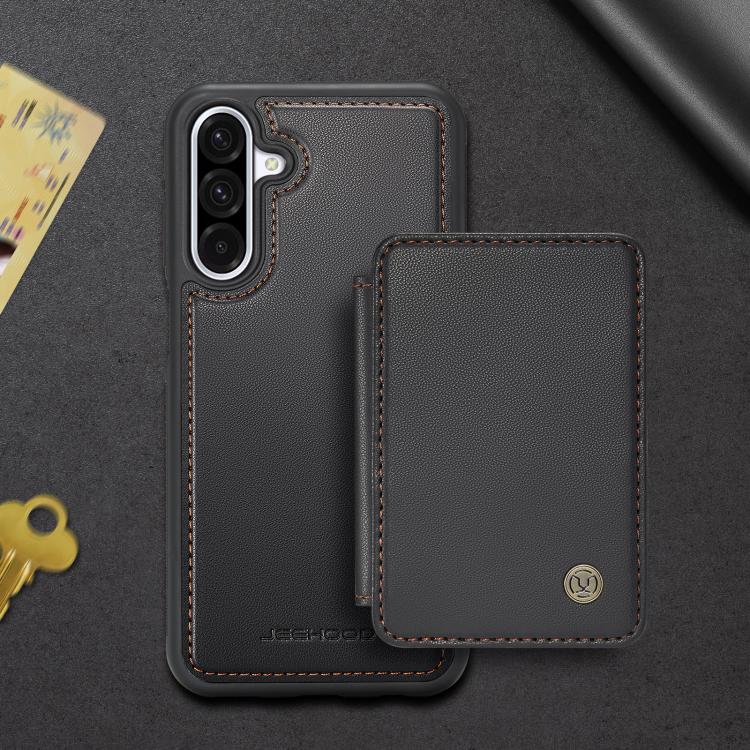 For Samsung Galaxy A26 5G JEEHOOD J05 Business Magnetic Style RFID Leather Phone Case