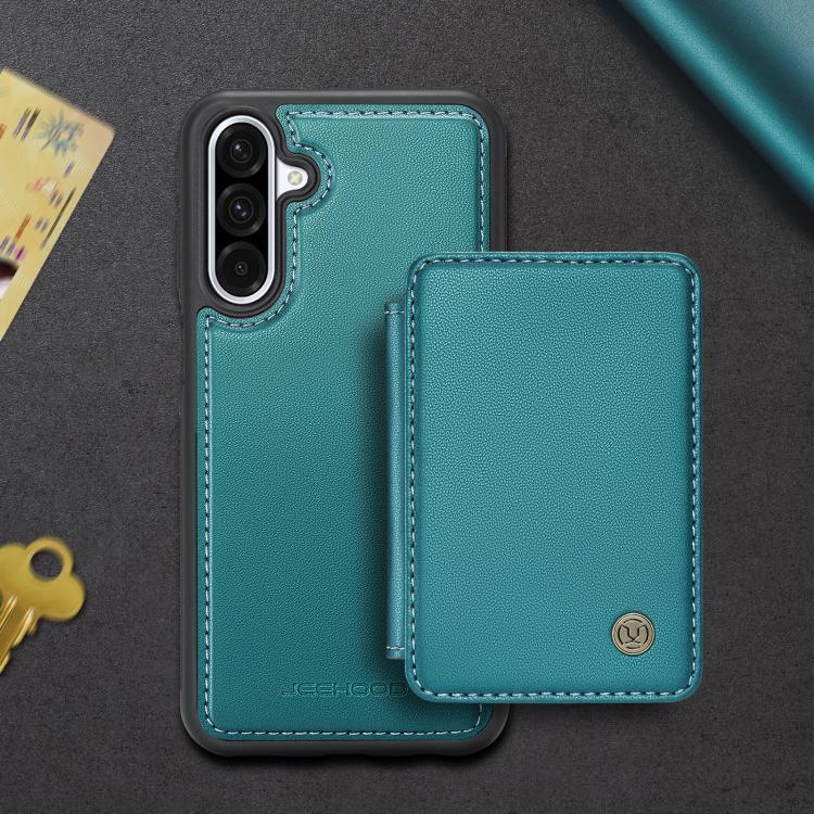 For Samsung Galaxy A26 5G JEEHOOD J05 Business Magnetic Style RFID Leather Phone Case