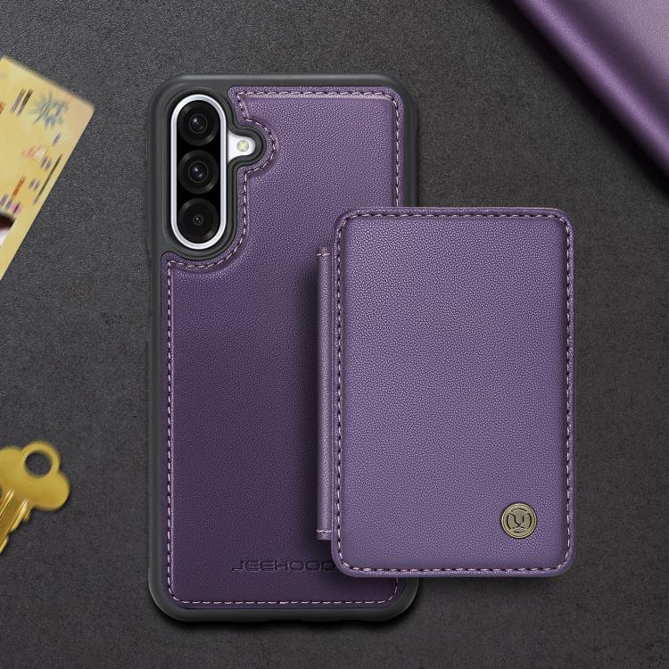 For Samsung Galaxy A36 JEEHOOD J05 Business Magnetic Style RFID Leather Phone Case