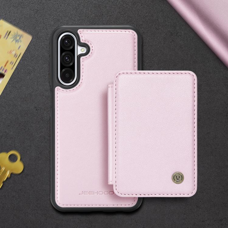 For Samsung Galaxy A56 5G JEEHOOD J05 Business Magnetic Style RFID Leather Phone Case