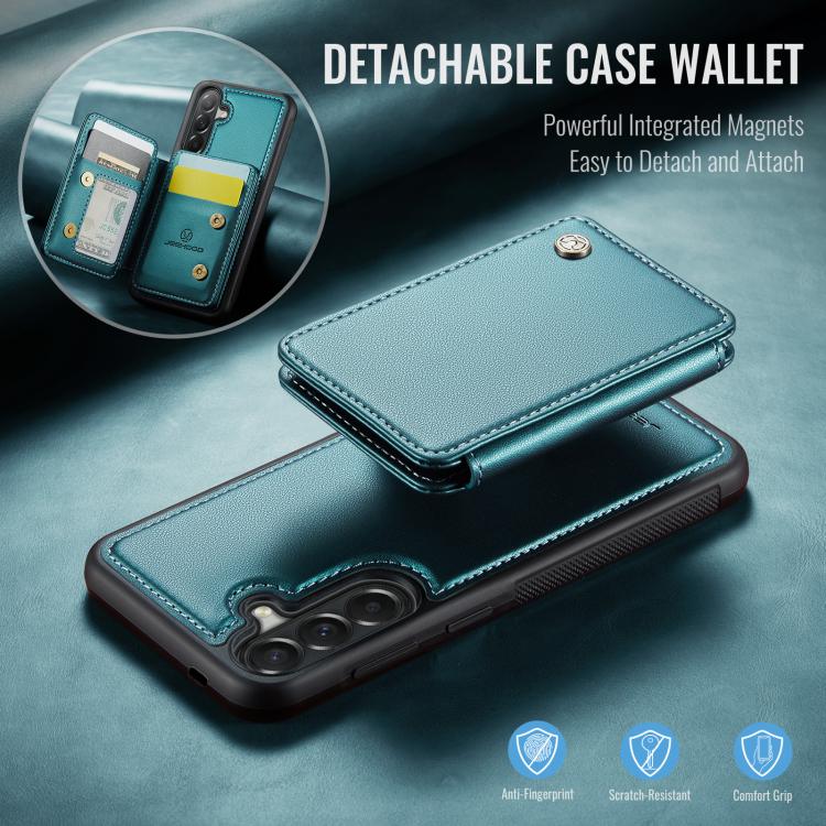 For Samsung Galaxy A37 5G JEEHOOD J05 Business Magnetic Style RFID Leather Phone Case