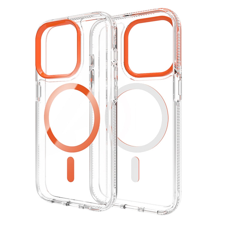 For iPhone 15 Pro Max Lens Protection Frame MagSafe Phone Case
