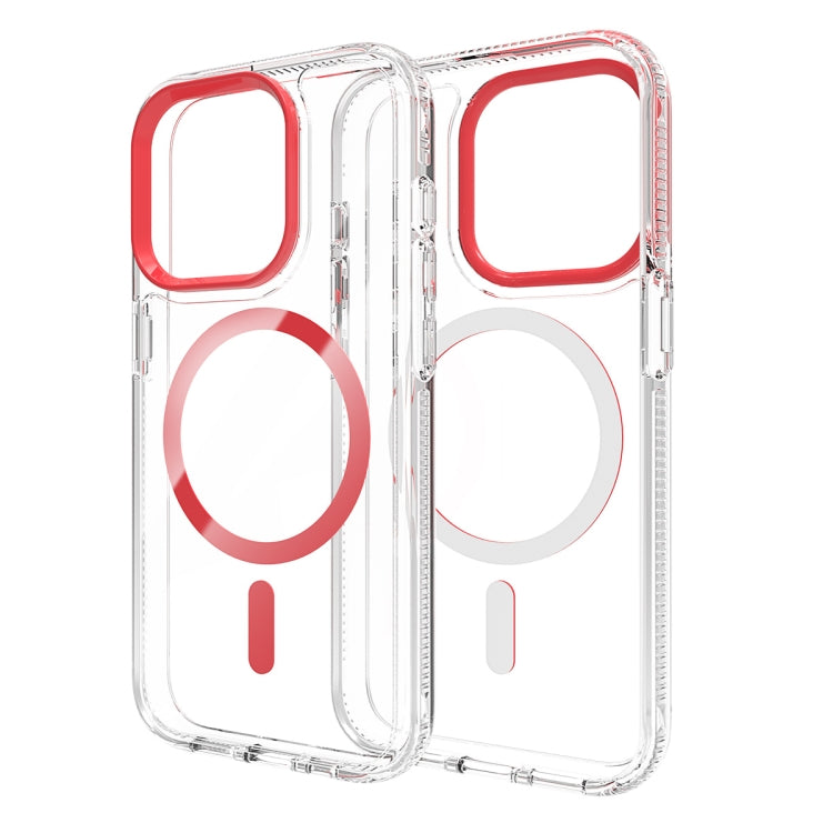 For iPhone 15 Pro Lens Protection Frame MagSafe Phone Case