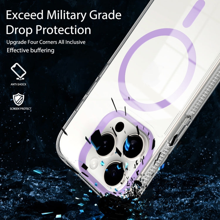 For iPhone 15 Pro Lens Protection Frame MagSafe Phone Case