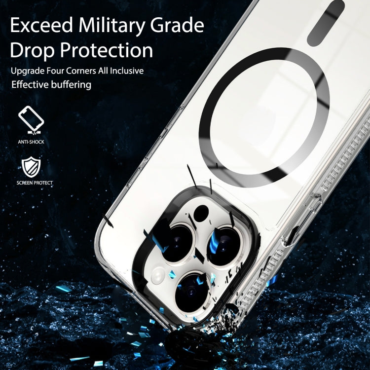 For iPhone 15 Pro Lens Protection Frame MagSafe Phone Case