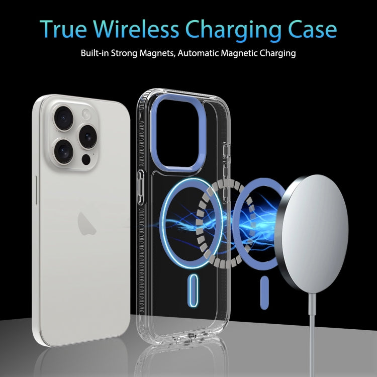 For iPhone 15 Lens Protection Frame MagSafe Phone Case