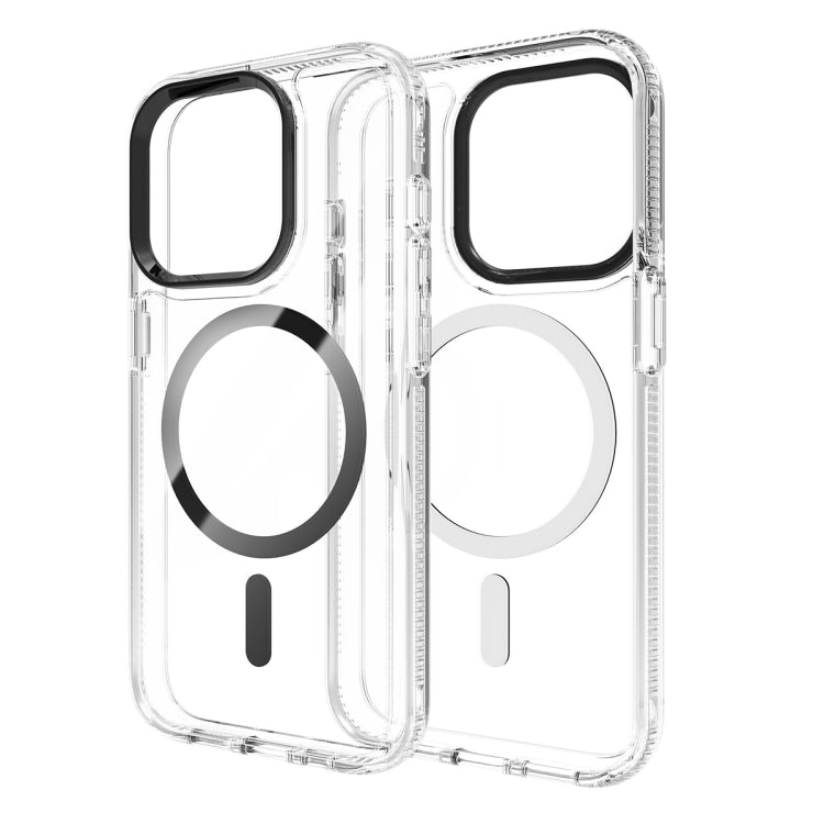 For iPhone 15 Lens Protection Frame MagSafe Phone Case