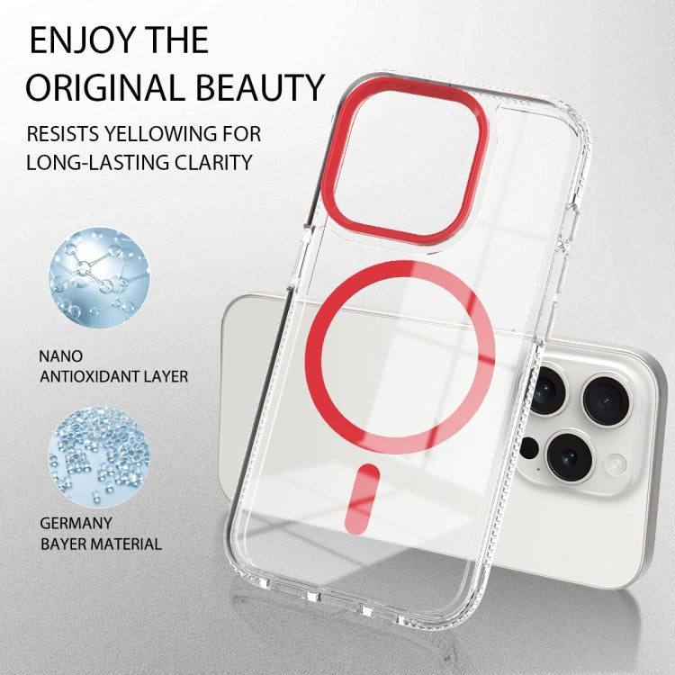 For iPhone 14 Lens Protection Frame MagSafe Phone Case