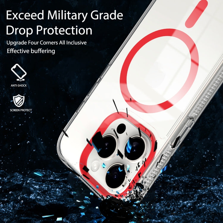 For iPhone 14 Lens Protection Frame MagSafe Phone Case