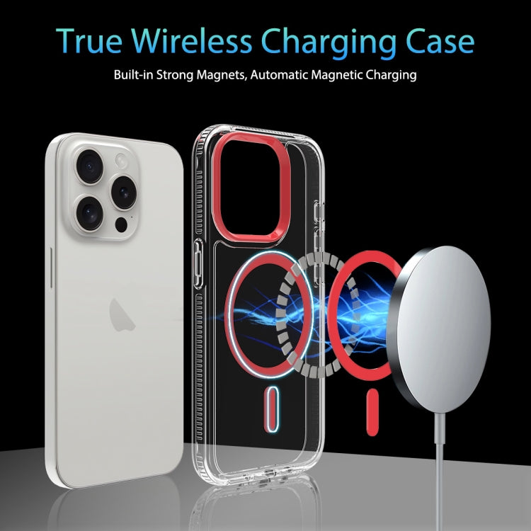 For iPhone 14 Lens Protection Frame MagSafe Phone Case