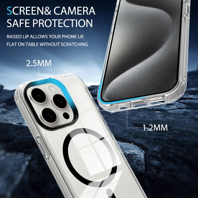 For iPhone 14 Lens Protection Frame MagSafe Phone Case
