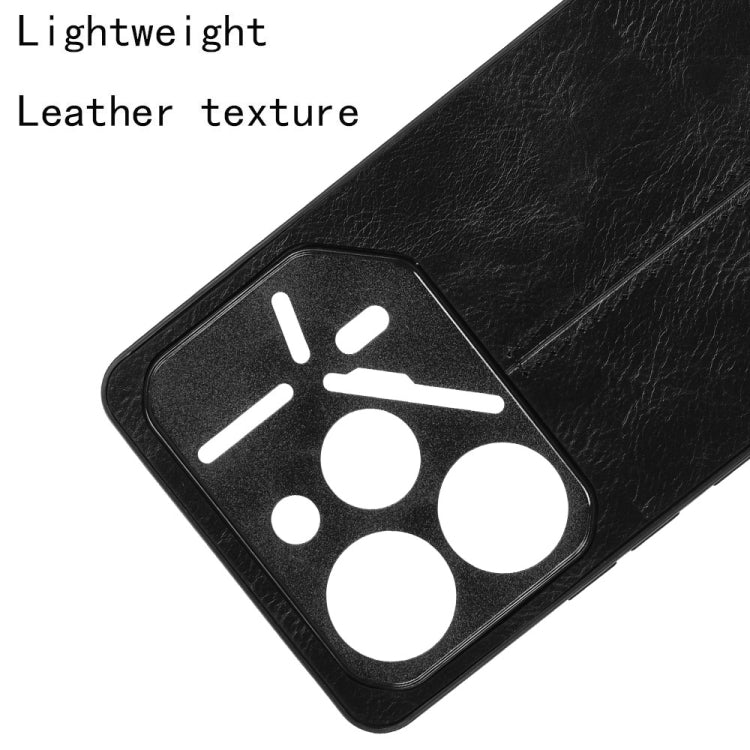 For Tecno Pova 6 Pro 5G Cow Pattern Sewing Card Bag Phone Case