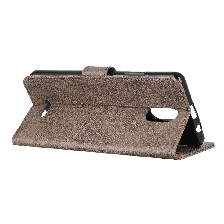 For Wiko SUNNY 5 KHAZNEH Cowhide Texture Horizontal Flip Leather Case with Holder & Card Slots & Wallet