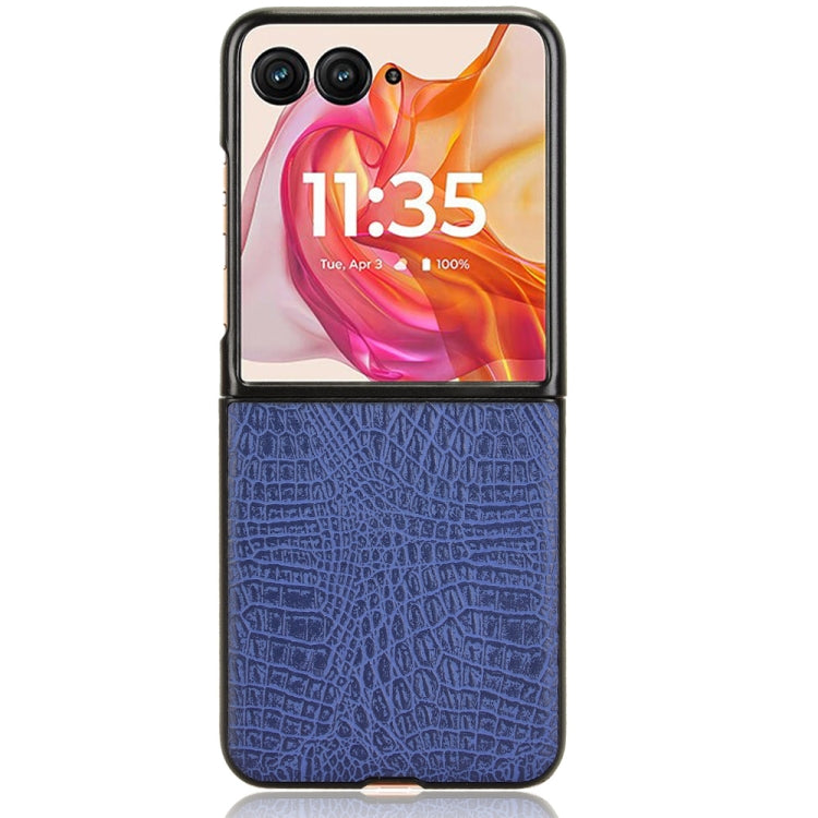 For Motorola Razr 50 Ultra Crocodile Texture Back Cover Phone Case