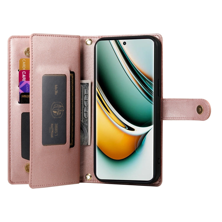 For Realme 11 Pro / 11 Pro+ Nine Card-slot Zipper Wallet Bag Leather Phone Case