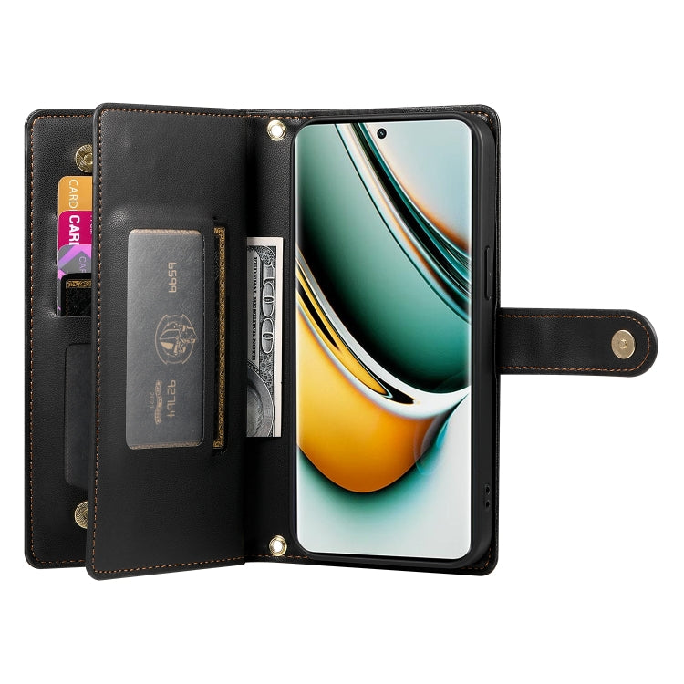 For Realme 11 Pro / 11 Pro+ Nine Card-slot Zipper Wallet Bag Leather Phone Case